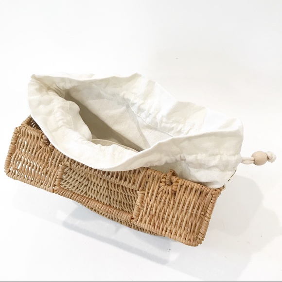 Sold C&C California Straw Rattan Bag Crossbody NEW - Picture 3 of 9